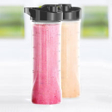 Load image into Gallery viewer, BLACK+DECKER PBJ2000 FusionBlade 20 Ounce BPA-Free Personal Blender Jars (2-Pack with Travel Lids)