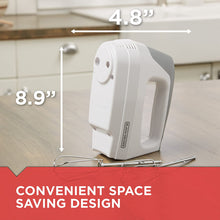 Load image into Gallery viewer, BLACK+DECKER Lightweight Hand Mixer, White, MX1500W
