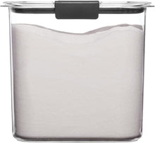 Load image into Gallery viewer, Rubbermaid 1994227 Container, BPA-Free Plastic, Clear Brilliance Pantry Airtight Food Storage, Open Stock, Sugar (12 Cup)