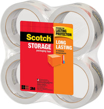 Load image into Gallery viewer, Scotch Long Lasting Storage Packaging Tape, 1.88" x 54.6 yd, 4 Rolls