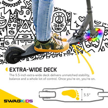 Load image into Gallery viewer, Swagtron SK3 Electric Scooter w/LED Wheels &amp; Kick-Start Boost, for Kids