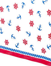 Load image into Gallery viewer, Nautical Rectangular Plastic Party Table Cover, 54"x 84"