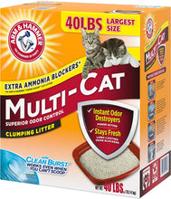 Load image into Gallery viewer, Arm &amp; Hammer Multi-Cat Clumping Cat Litter, Scented 40lb