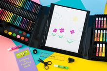 Load image into Gallery viewer, Art 101 Kids 179-Piece Double Sided Trifold Easel Art Set