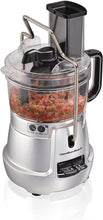 Load image into Gallery viewer, Hamilton Beach Stack &amp; Snap 8-Cup Food Processor &amp; Vegetable Chopper with Adjustable Slicing Blade, Built-in Bowl Scraper &amp; Storage Case, Silver (70820)