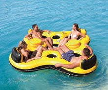 Load image into Gallery viewer, CoolerZ Rapid Rider X4 Inflatable 4-Person Island Tube