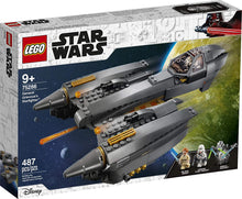 Load image into Gallery viewer, LEGO Star Wars: Revenge of The Sith General Grievous’s Starfighter 75286 Spacecraft Set with General Grievous, OBI-Wan Kenobi and Airborne Clone Trooper Minifigures, New 2020 (487 Pieces)