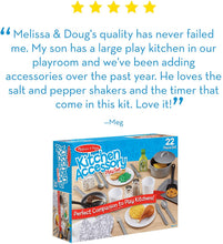 Load image into Gallery viewer, Melissa &amp; Doug 22-Piece Play Kitchen Accessories Set - Utensils, Pot, Pans, and More