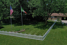 Load image into Gallery viewer, Zippity Outdoor Products ZP19001 Madison Vinyl Picket Fence, White, 30" x 56" (1 Box, 2 Panels)