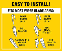 Load image into Gallery viewer, Rain-X 5079274-2 Latitude 2-IN-1 Water Repellency Wiper Blade, 16" (Pack of 1)