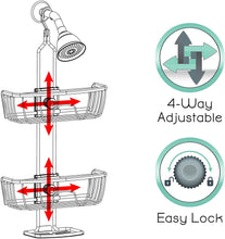 Load image into Gallery viewer, Zenna Home NeverRust Aluminum Shower Caddy