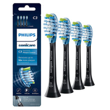 Load image into Gallery viewer, Philips Sonicare Premium Plaque Control replacement toothbrush heads, HX9044/95, BrushSync technology, Black 4-pk
