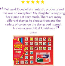 Load image into Gallery viewer, Melissa &amp; Doug Wooden Favorite Things Stamp Set