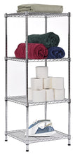Load image into Gallery viewer, Muscle Rack SWS181847-4C Steel Wire Shelf Slim Spacesaver 18”W x 18”D x 47”H, 4 Shelves, 47" Height, 18" Width, 18" Length