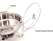 Load image into Gallery viewer, Excelsteel 4-Quart Heavy Duty Professional Stainless Chafing Dish