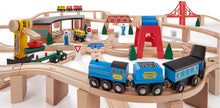 Load image into Gallery viewer, Melissa &amp; Doug Wooden Railway Set