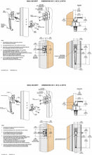 Load image into Gallery viewer, Ideal Security LSDXCR2267AB DX Pull Handle Set for Storm and Screen Doors with Keyed Deadbolt