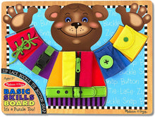 Load image into Gallery viewer, Melissa &amp; Doug Basic Skills Board (Developmental Toys, 6 Removable Pieces &amp; Puzzle Board, Practice Fine Motor Skills, Great Gift for Girls and Boys - Best for 3, 4, and 5 Year Olds)