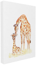 Load image into Gallery viewer, The Stupell Home Décor Collection Giraffe Family Illustration Stretched Canvas Wall Art, 16 x 20