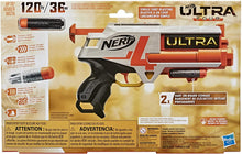 Load image into Gallery viewer, NERF Ultra Four Dart Blaster -- 4 Ultra Darts, Single-Shot Blasting, 2-Dart Storage -- Compatible Only Ultra Darts