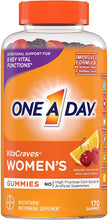 Load image into Gallery viewer, One A Day Women’s VitaCraves Multivitamin Gummies, Supplement with Vitamin A, Vitamin C, Vitamin D, Vitamin E and Zinc for Immune Health Support*, Calcium &amp; more, 170 count
