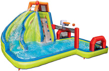 Load image into Gallery viewer, BANZAI Inflatable Water Park with Slide and Pool