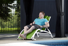 Load image into Gallery viewer, Vivere DKDSUN-GA Dockside Sun Lounger, Green Apple with White