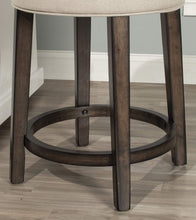 Load image into Gallery viewer, Hillsdale Krauss Swivel Bar Stool in Charcoal Gray