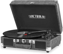 Load image into Gallery viewer, Victrola Vintage Bluetooth Portable Suitcase Record Player with Built-in Speakers