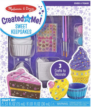 Load image into Gallery viewer, Melissa &amp; Doug Decorate-Your-Own Sweets Set Craft Kit: 2 Treasures Boxes and a Cake Bank