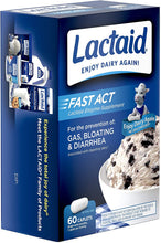 Load image into Gallery viewer, Lactaid Fast Act Lactose Intolerance Relief Caplets with Lactase Enzyme