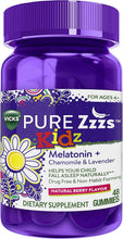 Load image into Gallery viewer, ZzzQuil Pure Zzzs Kidz Melatonin Sleep Aid Gummies
