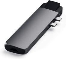 Load image into Gallery viewer, Satechi Aluminum Type-C Pro Hub Adapter with Ethernet - 4K HDMI, USB-C PD, Gigabit Ethernet, USB 3.0, Micro SD Card Slot - Compatible with 2020/2019 MacBook Pro and 2020/2018 MacBook Air