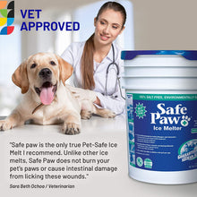 Load image into Gallery viewer, Safe Paw, Child Plant Dog Paw &amp; Pet Safe Ice Melt -35lb, 100% Salt/Chloride Free -Non-Toxic, Vet Approved, No Concrete Damage, Fast Acting Formula, Last 3X Longer
