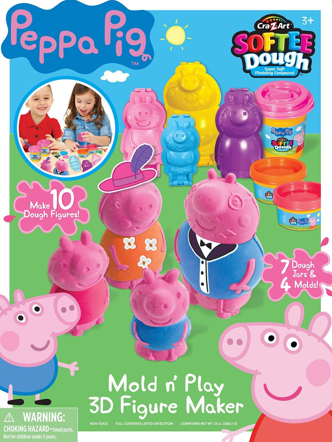 Cra-Z-Art Peppa Pig Softee Dough Mold N’ Play 3D Figure Maker