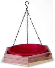 Load image into Gallery viewer, Pennington 100509196 Cedar Hanging 2 in 1 Bird Bath &amp; Feeder, 4 LBS