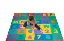 Load image into Gallery viewer, Hey! Play! Foam Floor Alphabet and Number Puzzle Mat for Kids, 96-Piece Multi, 72.5&quot;Lx72.5&quot;Wx.25&quot;H