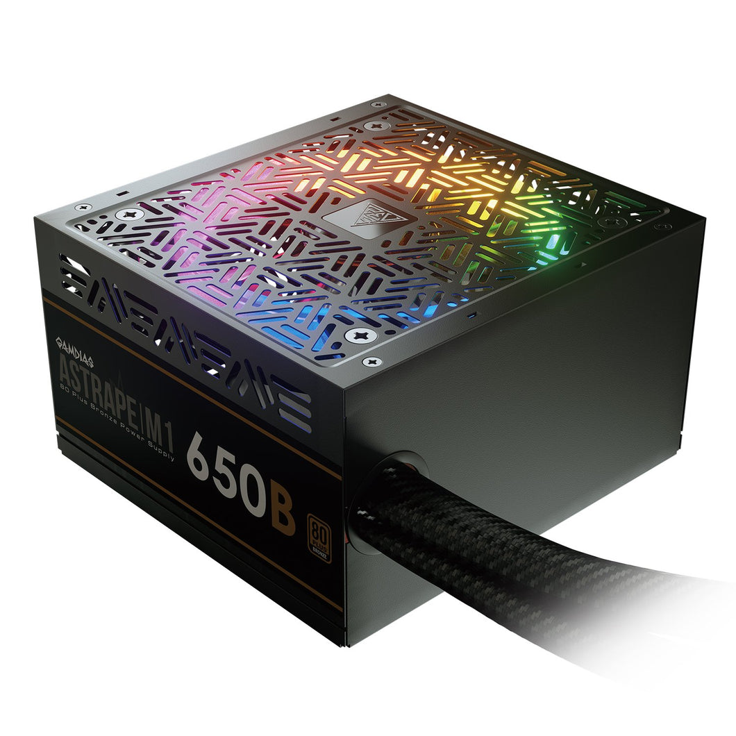 GAMDIAS ASTRAPE M1-550W RGB Power Supply 120mm