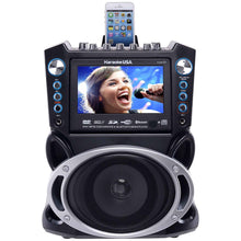 Load image into Gallery viewer, Karaoke USA GF840 Portable System, Black