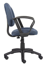 Load image into Gallery viewer, Boss Office Products Perfect Posture Delux Fabric Task Chair Without Arms in Blue