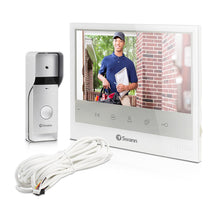 Load image into Gallery viewer, Swann SWADS-DP885C-US Expandable Intercom and Video Door Phone with 7” LCD Monitor, White