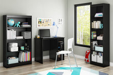 Load image into Gallery viewer, South Shore Axess Collection 5-Shelf Narrow Bookcase, Pure Black