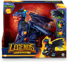 Load image into Gallery viewer, Untamed Legends Dragon - Vulcan (Dark Blue) - Interactive Toy