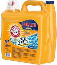 Load image into Gallery viewer, Arm &amp; Hammer Plus OxiClean Fresh Scent, 128 Loads Liquid Laundry Detergent, 224 Fl oz