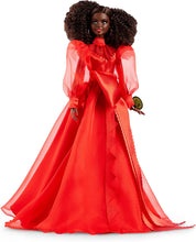 Load image into Gallery viewer, Barbie Collector Mattel 75th Anniversary Doll in Red Chiffon Gown, Blonde