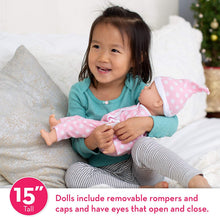 Load image into Gallery viewer, Melissa &amp; Doug Luke &amp; Lucy Twin 15" Dolls