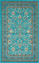 Load image into Gallery viewer, Unique Loom Kashan Collection Traditional Floral Overall Pattern with Border Black Area Rug