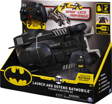 Load image into Gallery viewer, BATMAN Launch and Defend Batmobile Remote Control Vehicle with Exclusive 4-inch Action Figure