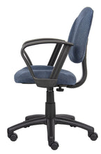 Load image into Gallery viewer, Boss Office Products Perfect Posture Delux Fabric Task Chair Without Arms in Blue