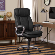 Load image into Gallery viewer, Serta Faux Leather Big &amp; Tall Executive Chair, Black